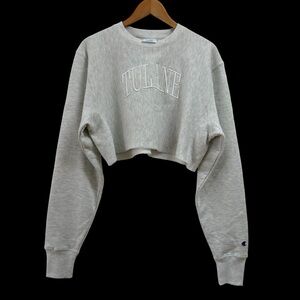 NWOT Tulane Champion Gray Cropped Sweatshirt